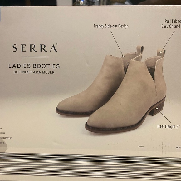 Serra Tan Split Cut Ankle Boots Size 8 Womens Deal NIB Shoes - Picture 1 of 7